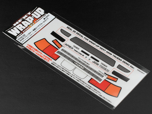 Real 3D Decal Kit - Toyota AE86 Trueno ZENKI (Wrap Up Next AE86