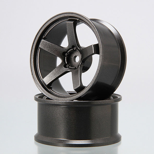 F23 - 5 Spoke - Gun Metal - High Traction - Rims (5mm - 7mm