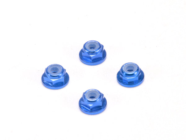 Mini-Z Aluminum 2mm Flanged Wheel Lock Nut Orange Blue Black Red