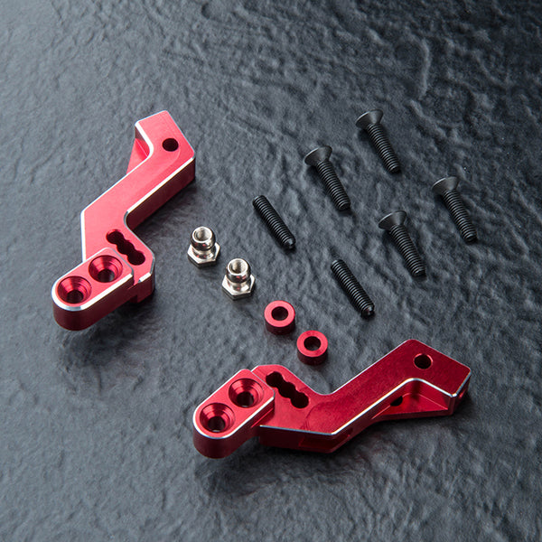 RMX 4 Aluminum Rear Damper Stay Set - Red Black [MST] 210729BK