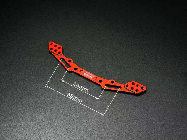 REAR ALUMINUM BODY MOUNT POST BRACE - BLACK RED PURPLE [Team AD