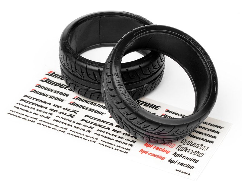 HPI Racing Bridgestone Potenza RE-01R T-Drift Tire Set - 4423