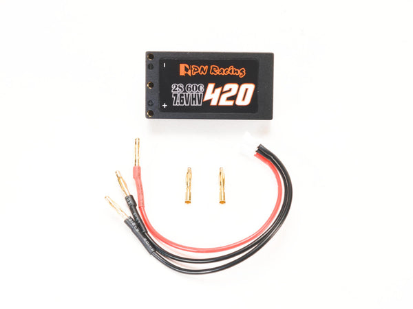 V5 Hardcase LiPo 2S 7.6V HV 420mah 60C Battery (1-28 Mini-Z RX28