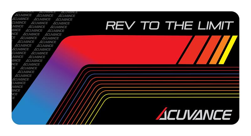 Acuvance Pit Mat Type C - Digital Tach Graphic - X-Large Neophrene 800mm x 400mm (31