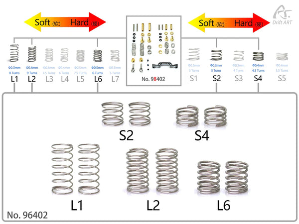Default Springs Pack For DA4 DriftArt4 [Drift Art] 96402 – Super-G