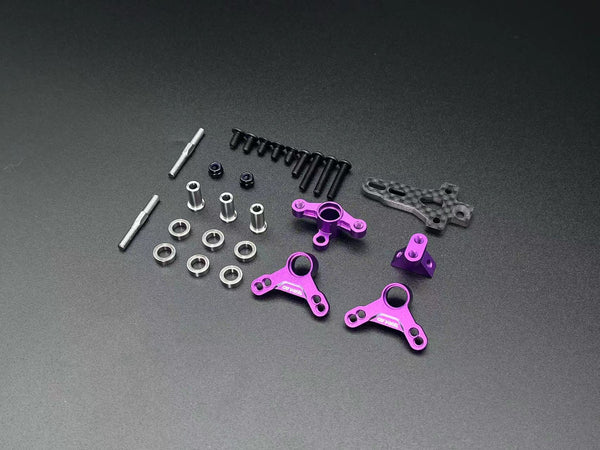 AD-XF IFS - Horizontal Shock Conversion Kit - BLACK RED PURPLE