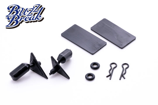 Door Mirror Type-A (GT) and License Plate 4 Piece Set [Buzz Break