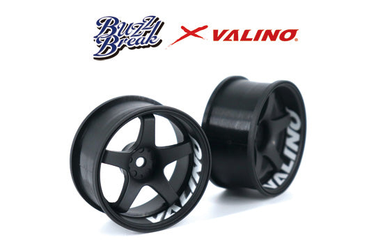 VALINO GV117D 26mm (7 offset - BLACK) (2 PACK) 1/10 Rims Wheel [Buzz Break  x Overdose] BB-RW-005