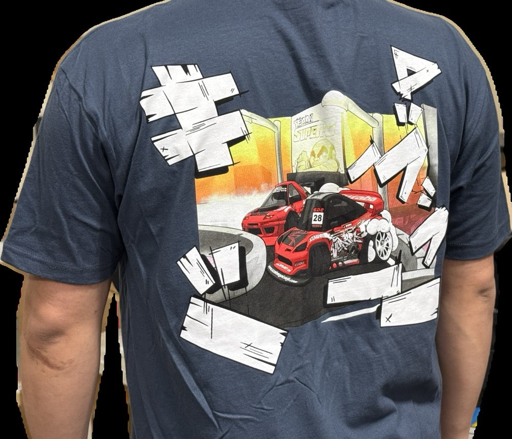 TSG Manga Drift TSHIRT - S M L XL XXL XXXL FRS BRZ - Indigo T-SHIRT