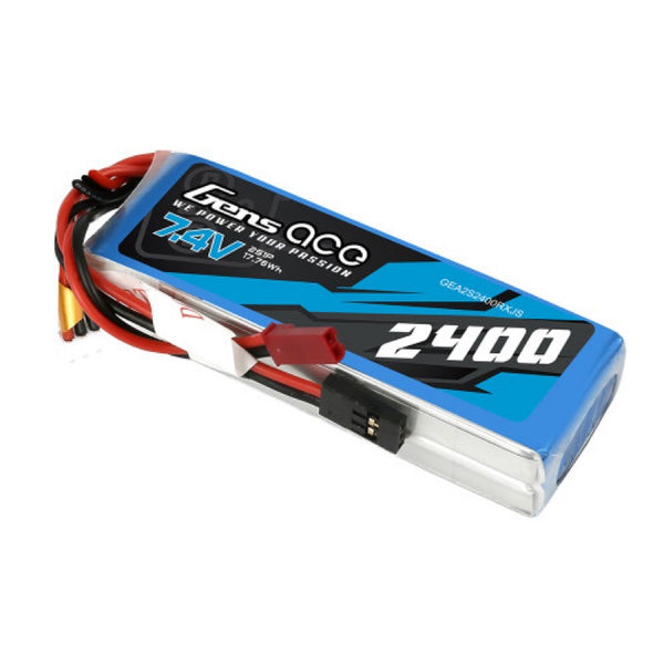 2400mah 2S 7.4v Transmitter LIPO Rechargeable Battery [GENS
