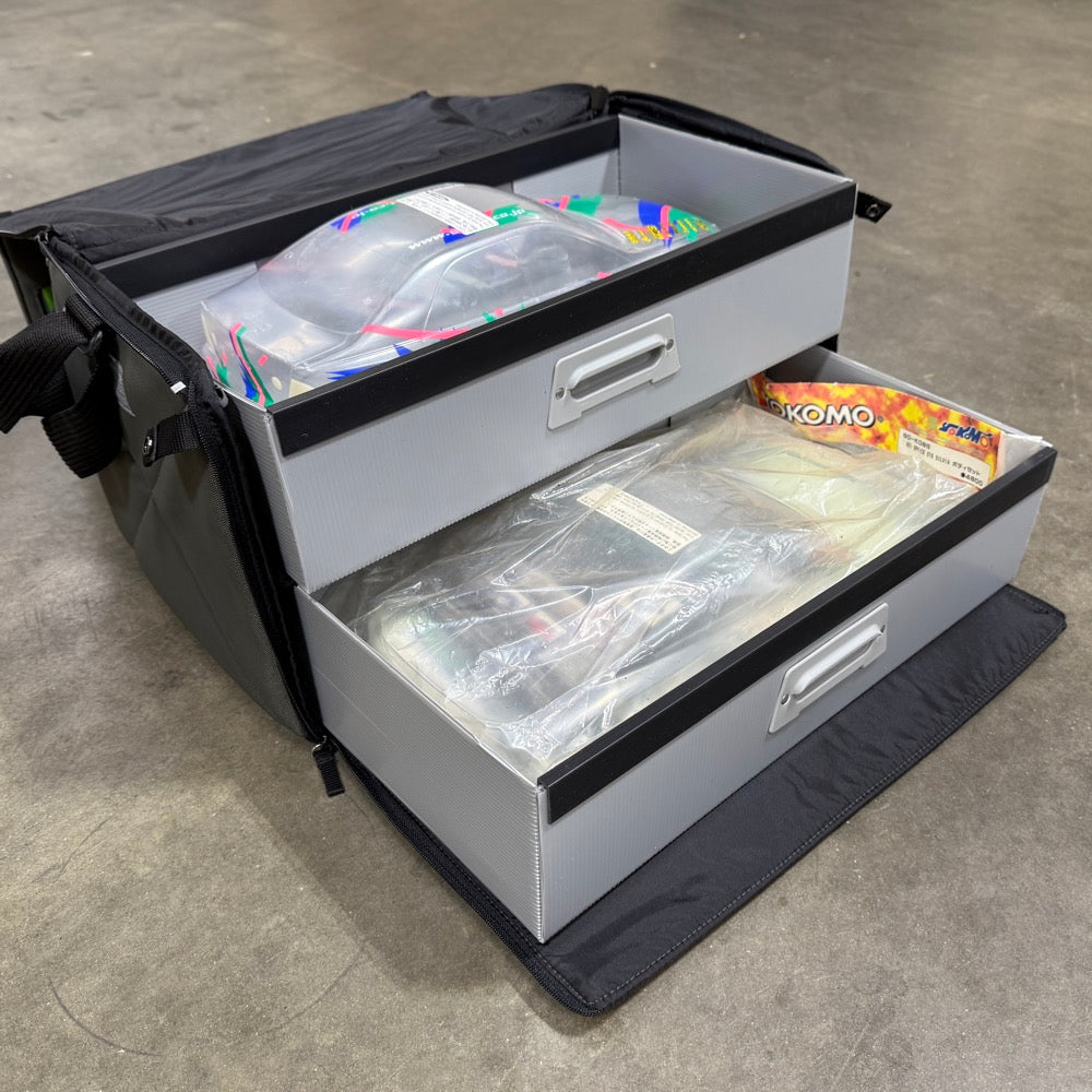 HARD DUAL DRAWER PREMIUM 1/10 RC CARRY BAG HAULER (20