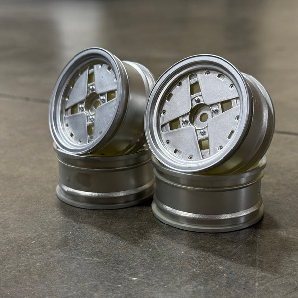 1-10 Hoshinos Impul Silhouette +3 Silver Dish (4 PACK) WHEELS [K