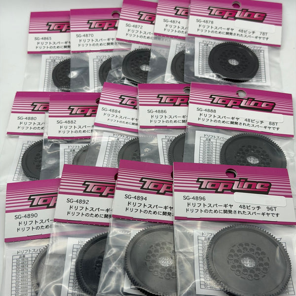TOPLINE Drift Spur Gear 48 Pitch (Made in Japan) - 48P - 65T 70T