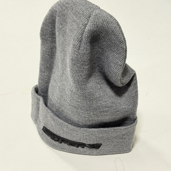 GRAY Beanie with 3D Super-G (Black) Embroidered Logo [Super