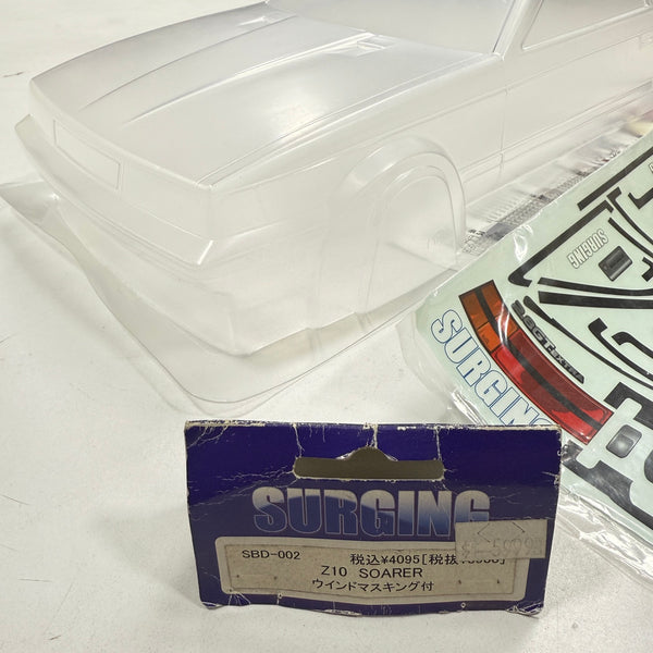 激レア Z10 トヨタ ソアラ SURGING製 ボディ 1/10 SOARER Toyota Soarer Z10 w/ Decal Set 1-10 Body Set *Discontinued
