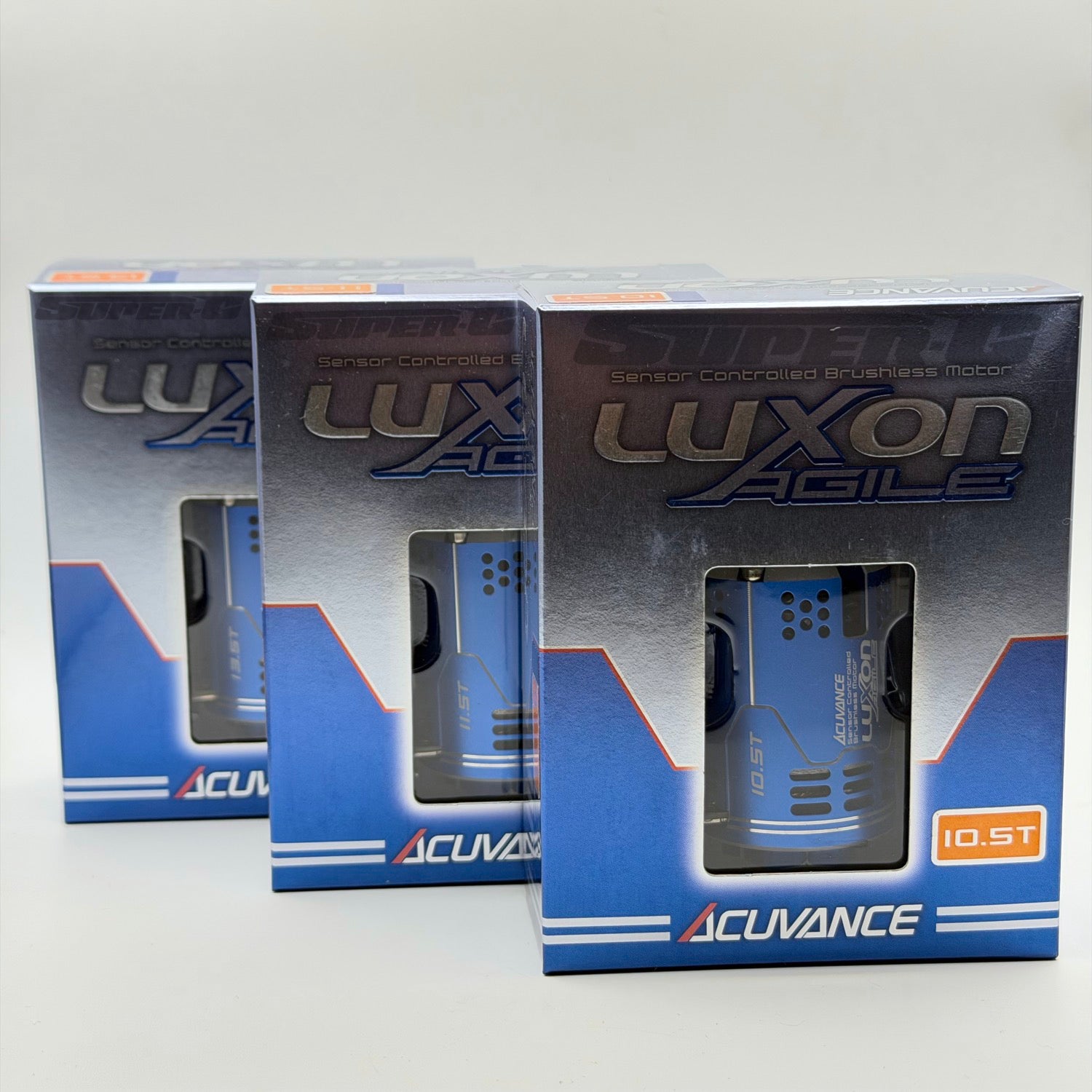 LIMITED AGILE LUXON BLUE Brushless Sensored Motor for 1-10 RC CAR DRIFT - 13.5T 11.5T 10.5T