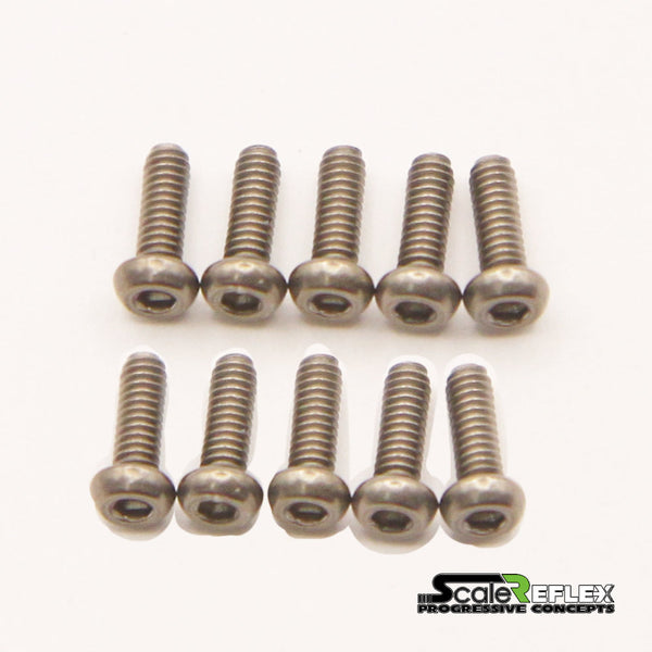 M2 Titanium Machined (Button Head - Countersunk - Low M2 Titanium Machined (Button Head - Countersunk - Low
