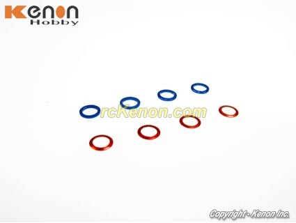 Mini-Z M3.4 Alm Shims Set (T0.2 T0.5 @4pcs) [PN Racing] MR3054