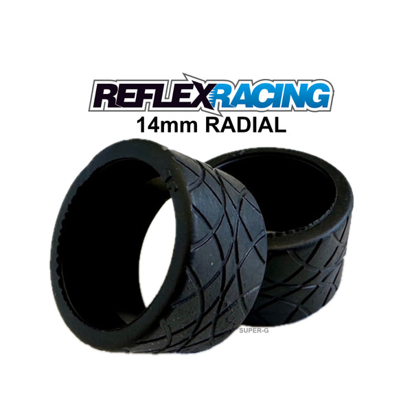 Reflex Racing 14mm RADIAL TIRES - 30 / 35 DEG for Mini-Z [Reflex