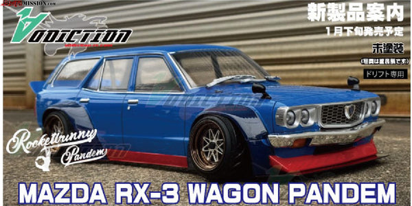 Mazda RX-3 Wagon PANDEM 1-10 Body Set (198mm F/R) Mad Mike D1GP