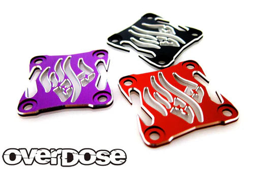 V2 WELD OD Aluminum Cooling Fan Cover (30x30mm) RED PURPLE