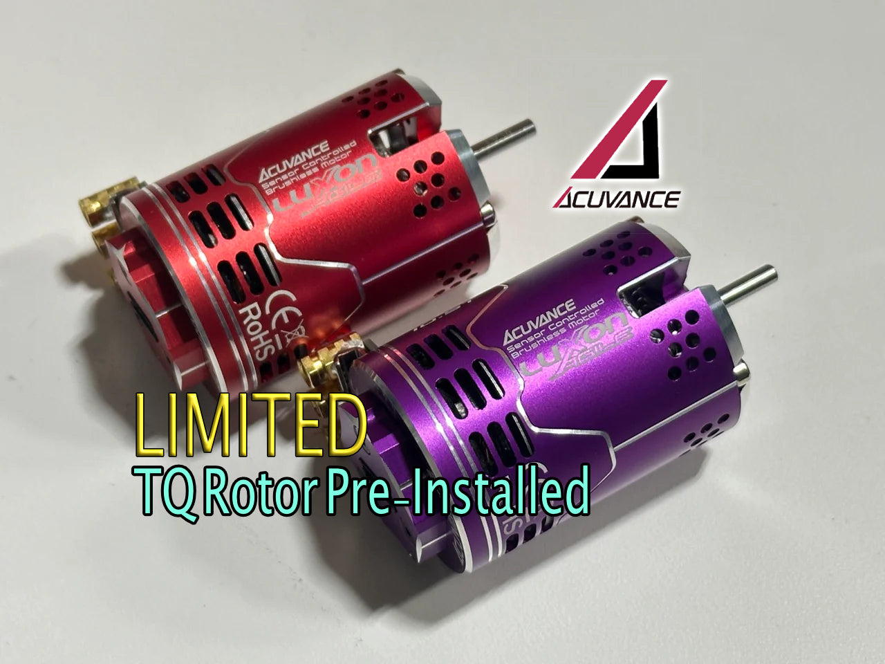LIMITED AGILE LUXON BLACK RED PURPLE (w/ TQ ROTOR) Brushless Motor for 1-10 RC CAR - 13.5T 11.5T 10.5T