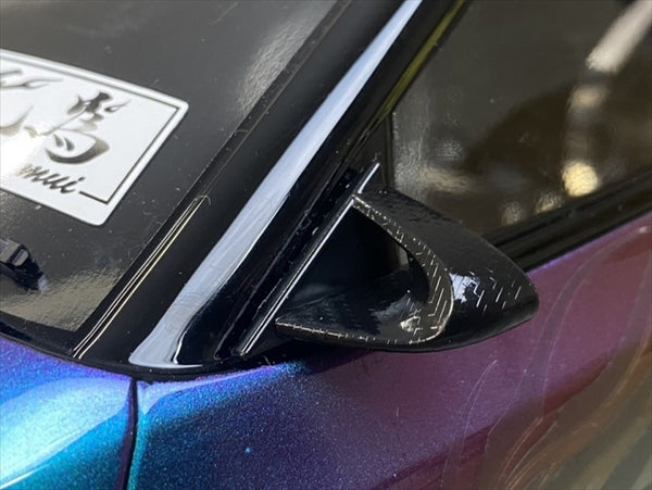 AERO Type-2 (CARBON STYLE) Universal Style Mirrors (w- Chrome AERO Type-2 (CARBON STYLE) Universal Style Mirrors (w- Chrome