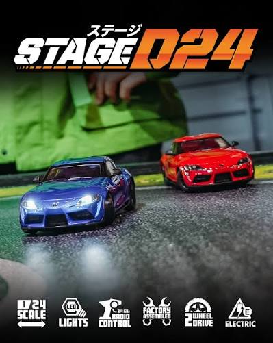Stage-D24 2024 Toyota GR Supra 1-24 RWD Drift Car RTR Ready To Run