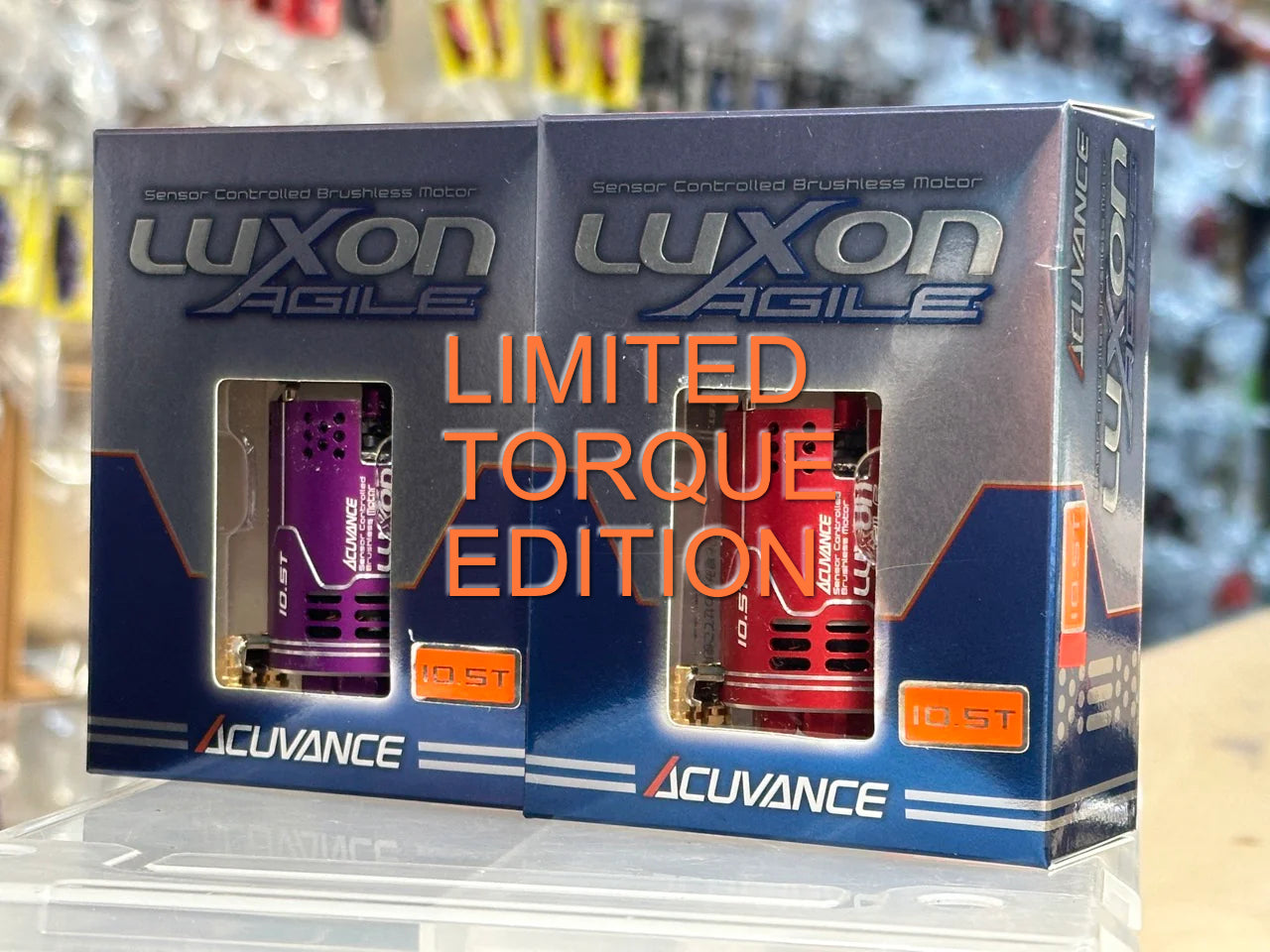 LIMITED AGILE LUXON BLACK RED PURPLE (w/ TQ ROTOR) Brushless Motor for 1-10 RC CAR - 13.5T 11.5T 10.5T