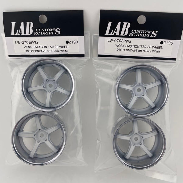 WORK EMOTION T5R2P クロームメッキ　4本215/35r19 Work EMOTION T5R 2P T5R2P CONCAVE TYPE CHROME RIMS 6mm 8mm [LAB