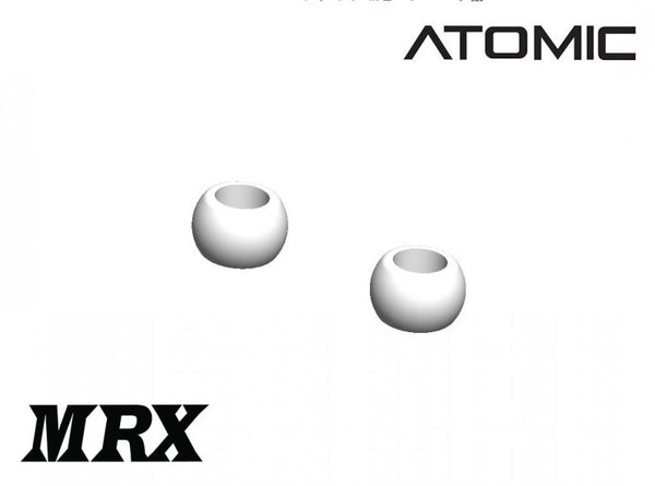 MRX - Front Arm Pivot Balls - White POM (2pc) [Atomic] MRX-01