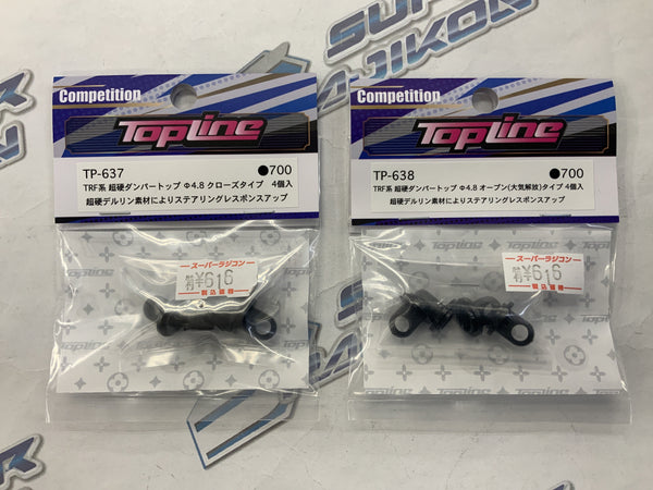 4.8mm TRF DAMPER TOP CUP SUPER HARD - OPEN / CLOSED TYPE [TOPLINE