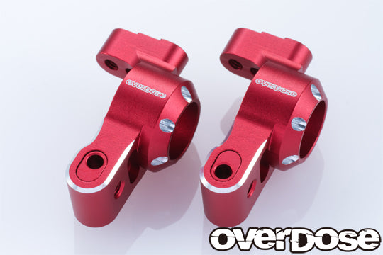 Overdose ES Aluminum Knuckle Type-2 Set Black For 1/10 Rc