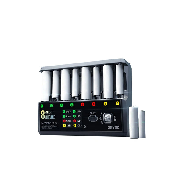 NC3000 Octa 8-Slot Battery Charger and Analyzer for AA/AAA NiMH
