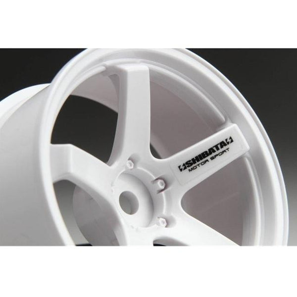 F23 - 5 Spoke - White - High Traction - Rims (5mm - 7mm) [Shibata
