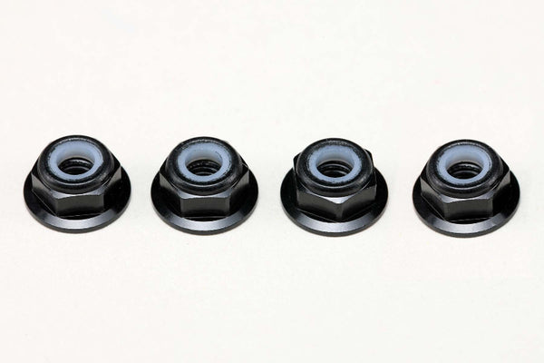 M4 Aluminum 4mm Nylon Lock Nuts [YOKOMO] ZC-N4AFLBK ZC-N4AFLBL ZC