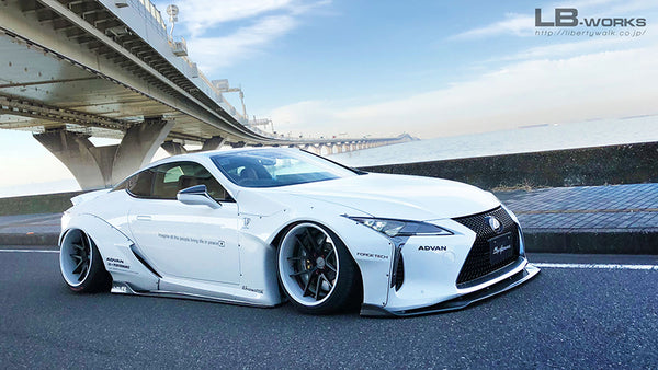 Lexus LC500 LBWK Liberty Walk 200mm MOLDED ON 1-10 Body Shell [Quality RC]  QRC-LC500-LBWK