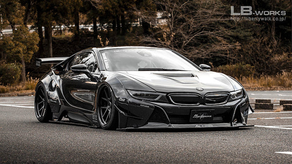 2025新作モデル BMW i8 LBWK Liberty Walk 200mm MOLDED ON 1-10 Body Shell ホビーラジコン