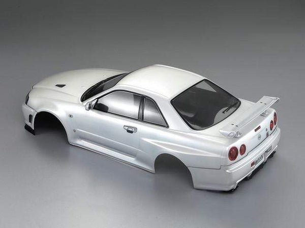 PAINTED* Nissan Skyline GTR R34 1-10 Body Set (PEARL WHITE