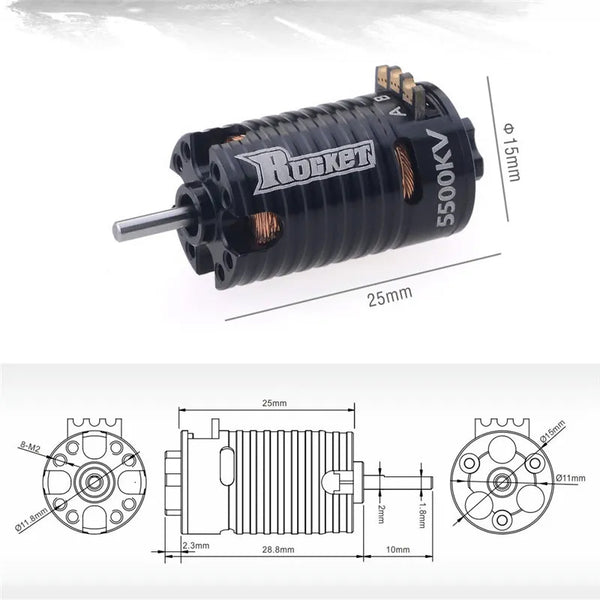 1-28 Mini Brushless Motor 5500kv [Rocket] ROCKET5500KV – Super-G R