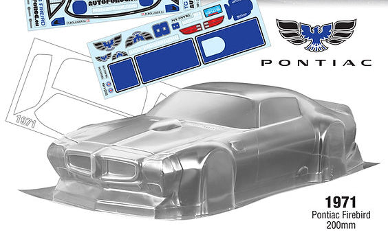 1971 PONTIAC FIREBIRD 1-10 Body Shell [Quality RC] QRC
