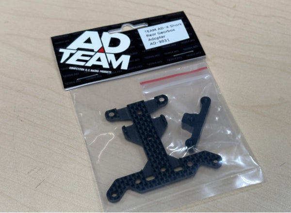 Team AD AD-X Shark Rear Gearbox Adapter Team AD AD-X Shark Rear Gearbox Adapter
