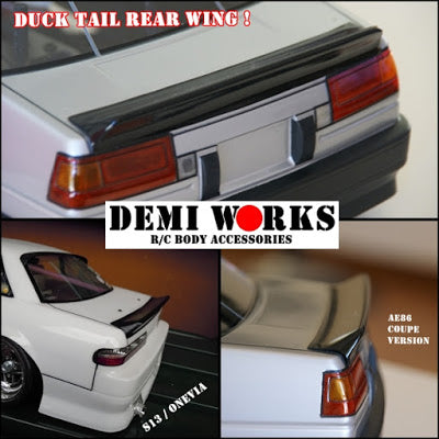 S13 - AE86 Coupe Duck Tail Universal Rear Wing [Demi Works