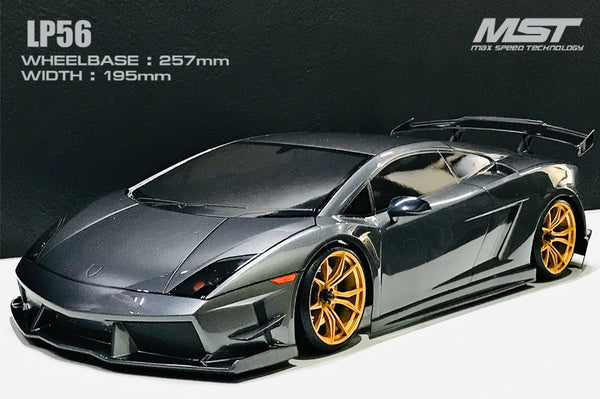 ＭＳＴ ＬＰ５６ ＬＢ body MST LP56 1/10 DRIFT CAR CLEAR BODY Lamborghini With Lamp Cup