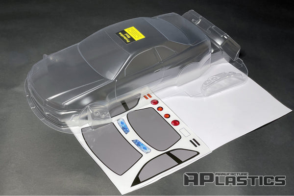 Nissan Skyline GTR BNR34 R34 GT-R 1-10 Body Set (196mm) [APlastics