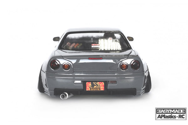 Nissan Skyline GTR BNR34 R34 GT-R 1-10 Body Set (196mm) [APlastics