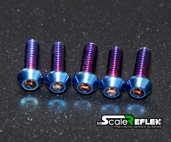 4 Pcs M3x30 Titanium Button Head Screws - 6AL4V Aerospace Grade Bolts
