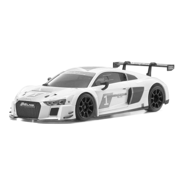 Mini-Z 1-28 Audi R8 LMS 2015 White body set (w-Wheel) (unpainted)F: 1.5 (N)  R: 1.5 (W) [Kyosho] MZN189