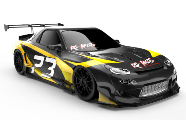 Pandem V3 Mazda RX-7 FD3S (199mm - 204mm) Widebody 1-10 Drift Body Shell  [24K] TAF17000