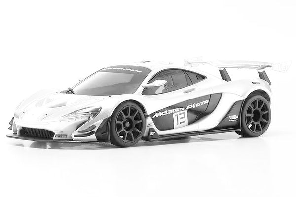 Mini-Z 1-28 McLaren P1 GTR White body set (w-Wheel) (unpainted) F: 1.5 (N)  R: 1.5 (W) [Kyosho] MZN190